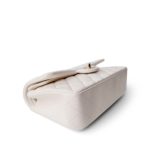 21S White Caviar Quilted Classic Flap Small LGHW - Image 10