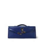 Kelly Cut Clutch Bleu Saphir Swift Palladium Plated A Stamp - Image 7