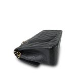 20S Black Caviar Quilted Classic Flap Medium Gold Hardware - Image 6
