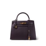 Kelly 28 Raisin Navy Epsom Gold Plated A Stamp HSS - Image 16