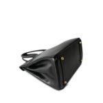 Birkin 30 Black Box Calfskin Gold Plated G Square Stamp - Image 11