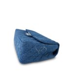 20B Blue Denim Quilted CC Single Flap Jumbo SHW - Image 5