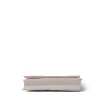24P White Caviar Quilted Wallet on Chain WOC Silver Hardware - Image 9