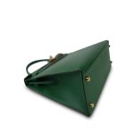 Kelly 28 Vert Bengale Courchevel Gold Plated T Circle Stamp - Image 18
