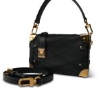 Louis Vuitton Black Side Trunk Malletage Leather - Image 4