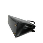Kelly 28 Sellier Black Box Calfskin Gold Plated Y Circle Stamp - Image 20