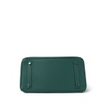 Birkin 30 Malachite Togo Palladium Plated D Stamp - Image 14