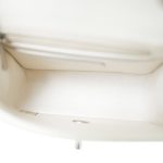 Glittery Ivory Caviar Quilted Mini Square Flap SHW - Image 10