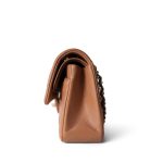 21P Caramel Lambskin Quilted Classic Flap Small LGHW - Image 3