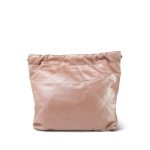 22A Metallic Pink / Rose Calfskin Quilted 22 Small Hobo Bag - Image 16