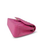 19C Pink Caviar Quilted Classic Flap Small Light Gold Hardware - Image 8