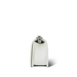 23P White Caviar Quilted Boy Bag Old Medium Aged Silver Hardware - Image 2