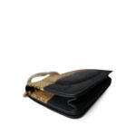 Gold Iridescent Python Black Calfskin WOC Aged Gold Hardware - Image 9