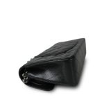 Black Caviar Quilted Small Classic Flap Silver Hardware - Image 9