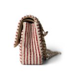 Red Striped Jersey Coco Sailor Flap Bag LGHW - Image 6