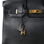 Birkin 35 Noir Gulliver Gold Plated [B] Stamp - Image 4