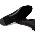 10B Black Lambskin Patent Cap Toe CC Ballerina Flats Size 40 - Image 6