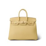 Birkin 25 Jaune Poussin Togo Gold Plated Z Stamp