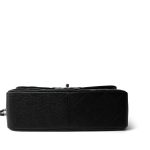 Black Caviar Quilted Jumbo Classic Flap Silver Hardware - Image 8