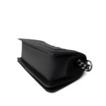 Black Boy Bag Small Caviar Quilted Ruthenium Hardware - Image 10