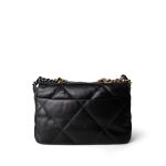 Black Goatskin Quilted 19 Flap Small MHW - Image 5