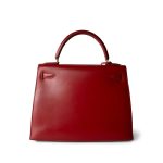 Kelly 28 Rouge Box Calfskin Gold Plated (X) Stamp - Image 9