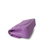 22S Purple Caviar Quilted Classic Flap Small Light Gold Hardware - Image 11