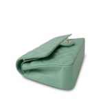 21C Light Green Lambskin Quilted Classic Flap Medium Light Gold Hardware - Image 5
