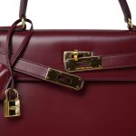Kelly Sellier 28 Rouge H Box Calfskin Gold Plated (R) Stamp - Image 16