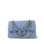 21C Blue Lambskin Quilted Classic Flap Small LGHW - Image 9