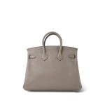 Birkin 25 Gris Asphalte Taurillon Novillo Gold Plated Y Stamp - Image 5