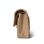 Beige Clair Caviar Quilted Small Classic Flap Gold Hardware - Image 3