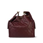 Burgundy Caviar Quilted Medium 25 Bag Aged Gold Hardware - Image 3