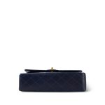 Navy Lambskin Quilted Medium Classic Flap GHW - Image 6