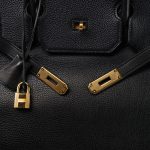 Birkin 40 Noir Clemence Gold Plated [B] Stamp - Image 8