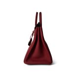 Birkin 25 Rouge Grenat Togo Palladium Plated D Stamp - Image 6