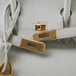 Birkin 25 Beton Veau Togo Gold Plated C Stamp - Image 5