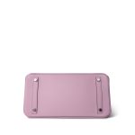 Birkin 30 Mauve Sylvestre Veau Epsom Palladium Plated Z Stamp - Image 10