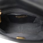 Black Lambskin Quilted Funky Town Flap Small Aged Gold Hardware - Image 10