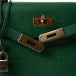 Kelly Sellier 28 Green Courchevel Gold Plated (V) Stamp - Image 8