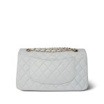 Vintage Light Blue Lambskin Quilted Medium Classic Flap Gold Hardware - Image 2