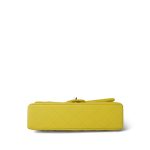 23P Yellow Caviar Quilted Classic Flap Medium Light Gold Hardware - Image 3