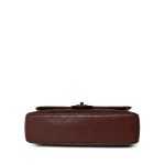 Vintage Brown Lambskin Quilted Single Flap Medium Tortoiseshell Hardware - Image 5