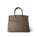 Birkin 30 Etoupe Epsom Palladium Plated Y Stamp - Image 3