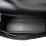 Kelly 32 Black Box Calfskin Gold Plated C Square Stamp - Image 12