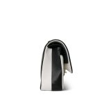 Black/White Lambskin Classic Flap Medium LGHW - Image 4