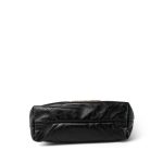 23S Shiny Black Calfskin Quilted Mini 22 Pearl Strap Bag Aged Gold Hardware - Image 6