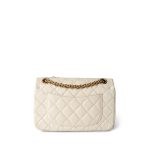 Ivory Aged Calfskin Quilted Mini Reissue Flap Aged Gold Hardware - Image 4