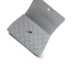 24P Grey Caviar Quilted Small Coco Handle LGHW - Image 11