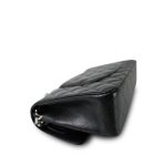 Black Caviar Quilted Classic Flap Medium Silver Hardware - Image 9